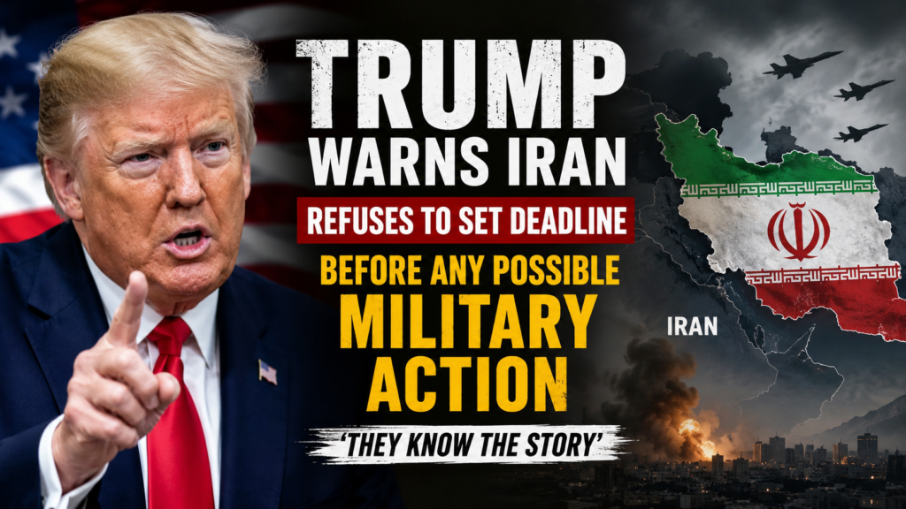 Trump warns Iran